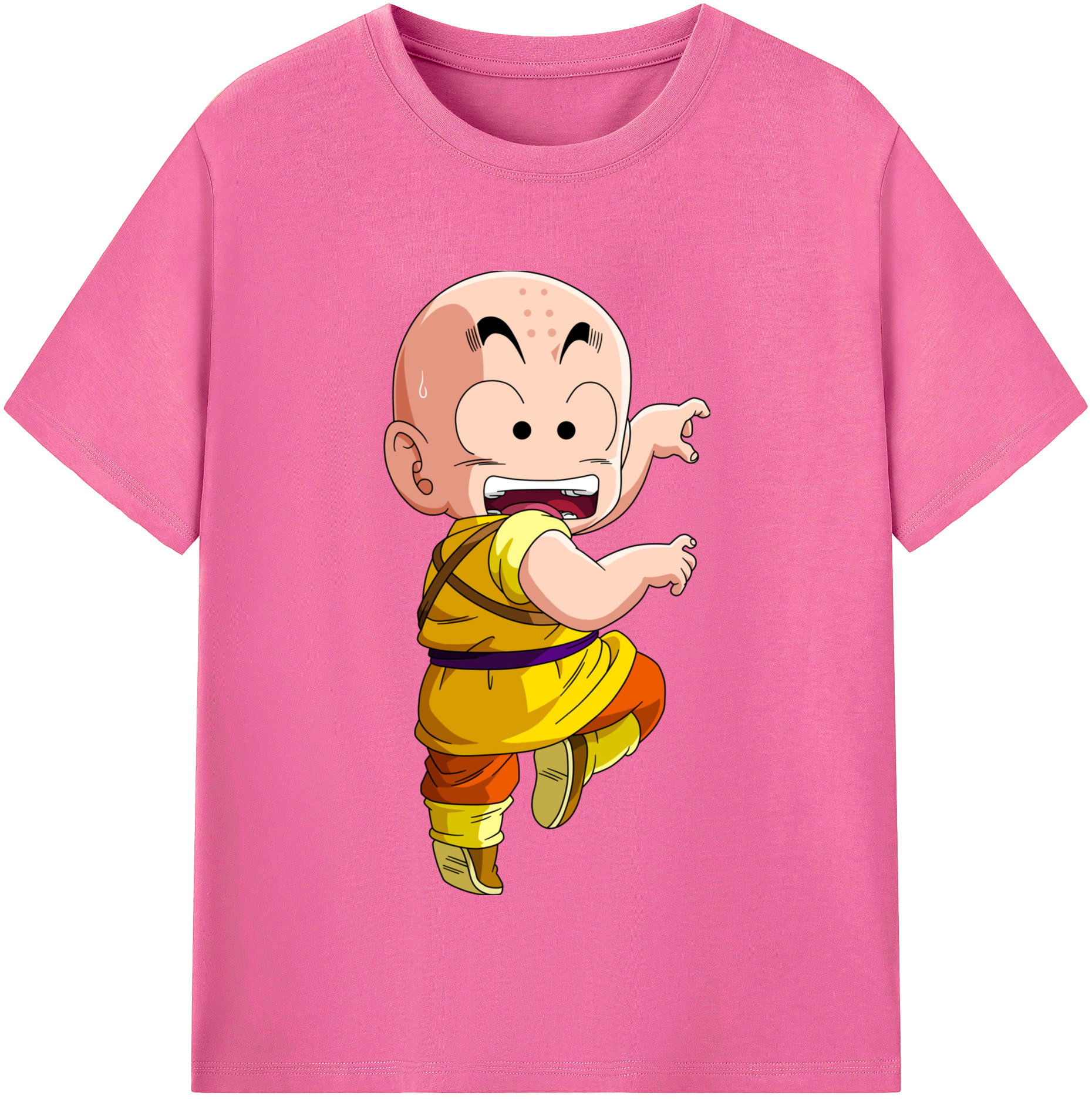 （画像用） ドラゴンボール クリリン DRAGON BALL krillin レディースカジュアルプリントTシャツ（綿100％）